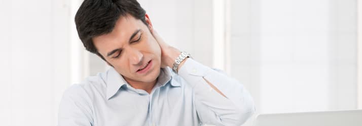 Cervical neck pain after a crash